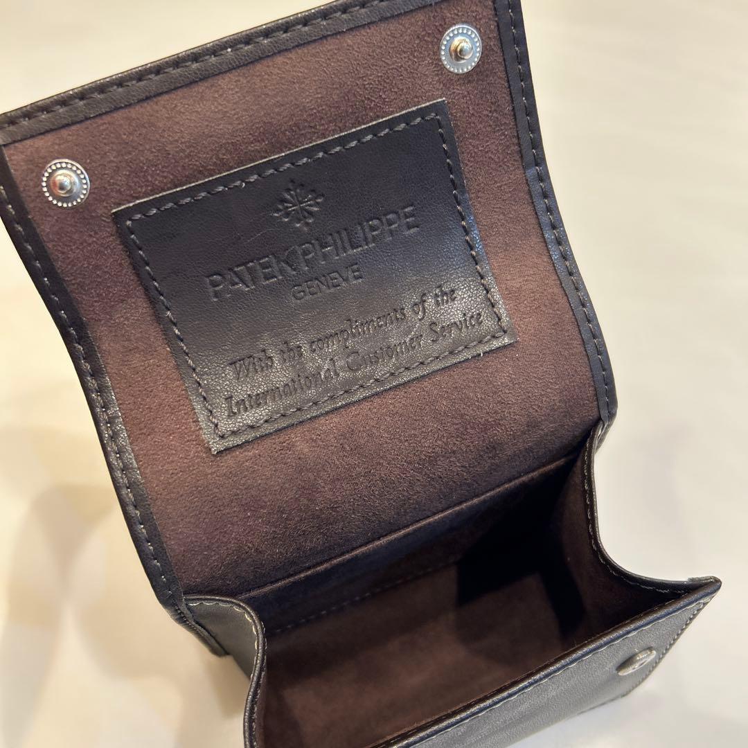 パティックフィリップ　トラベルケース　時計ケース　ダークブラウン　ノベルティ