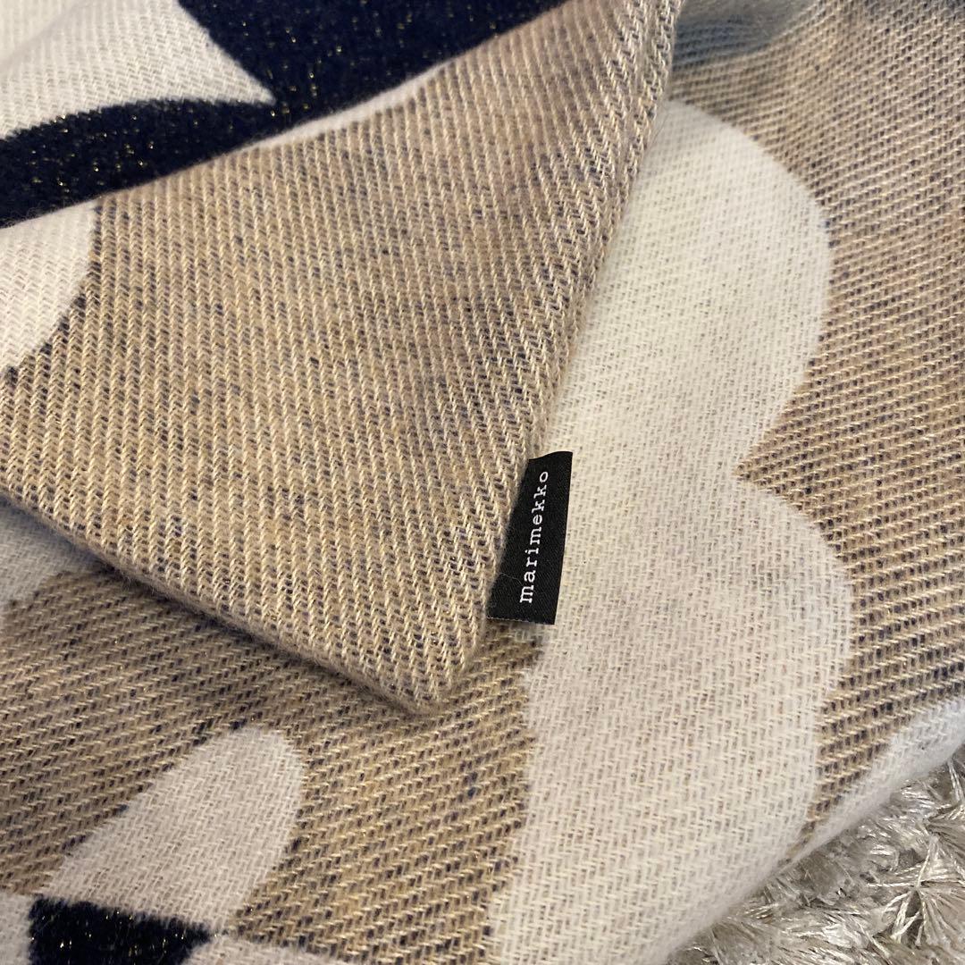 新品 マリメッコ クッションカバー ピロー　ウール　コットン　ウニッコ