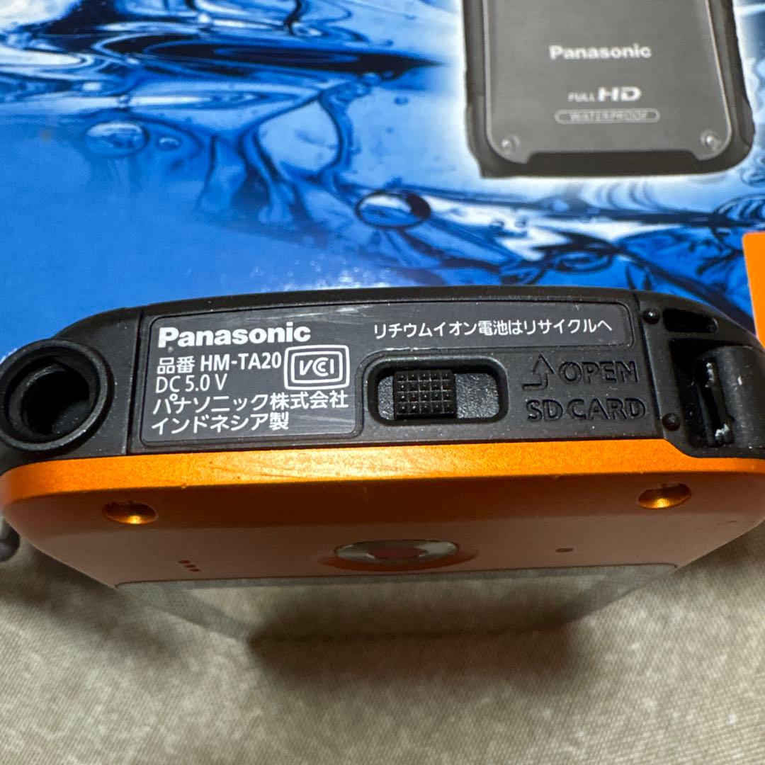 Panasonic HM-TA20 フルHD 耐衝撃　防水 水中動画撮影可　取説