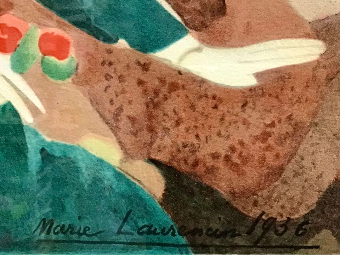 管324☆マリー・ローランサン☆椿姫☆複製画☆フランス