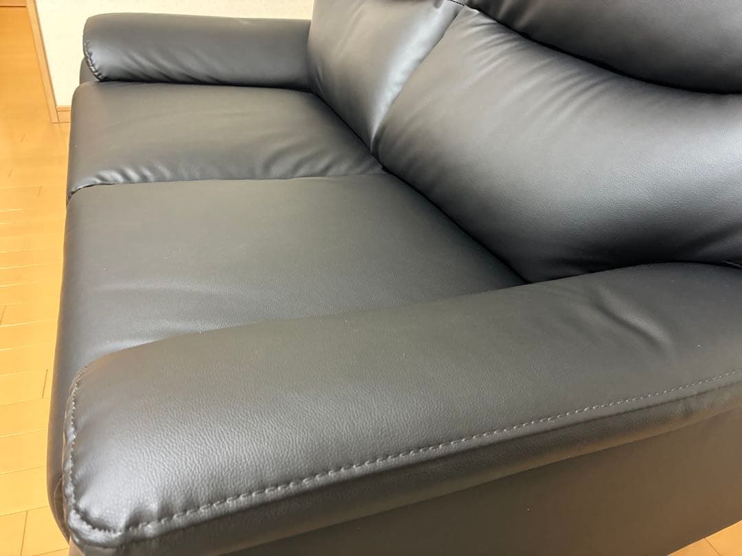 N-Shed MK02KD ブラック 2人掛けソファ　BK(ブラック)