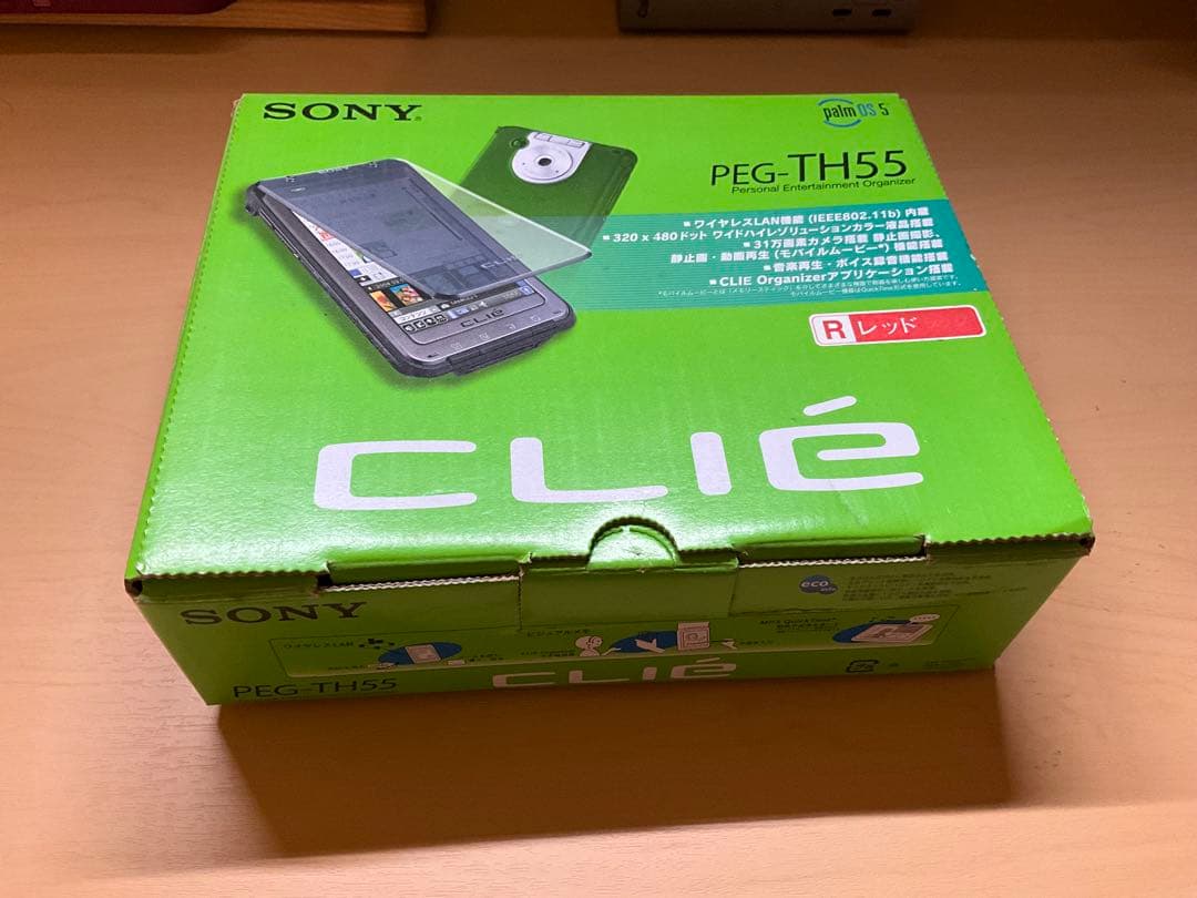 SONY CLIE PEG-TH55 レッド 動作品 付属品完備 MS付き