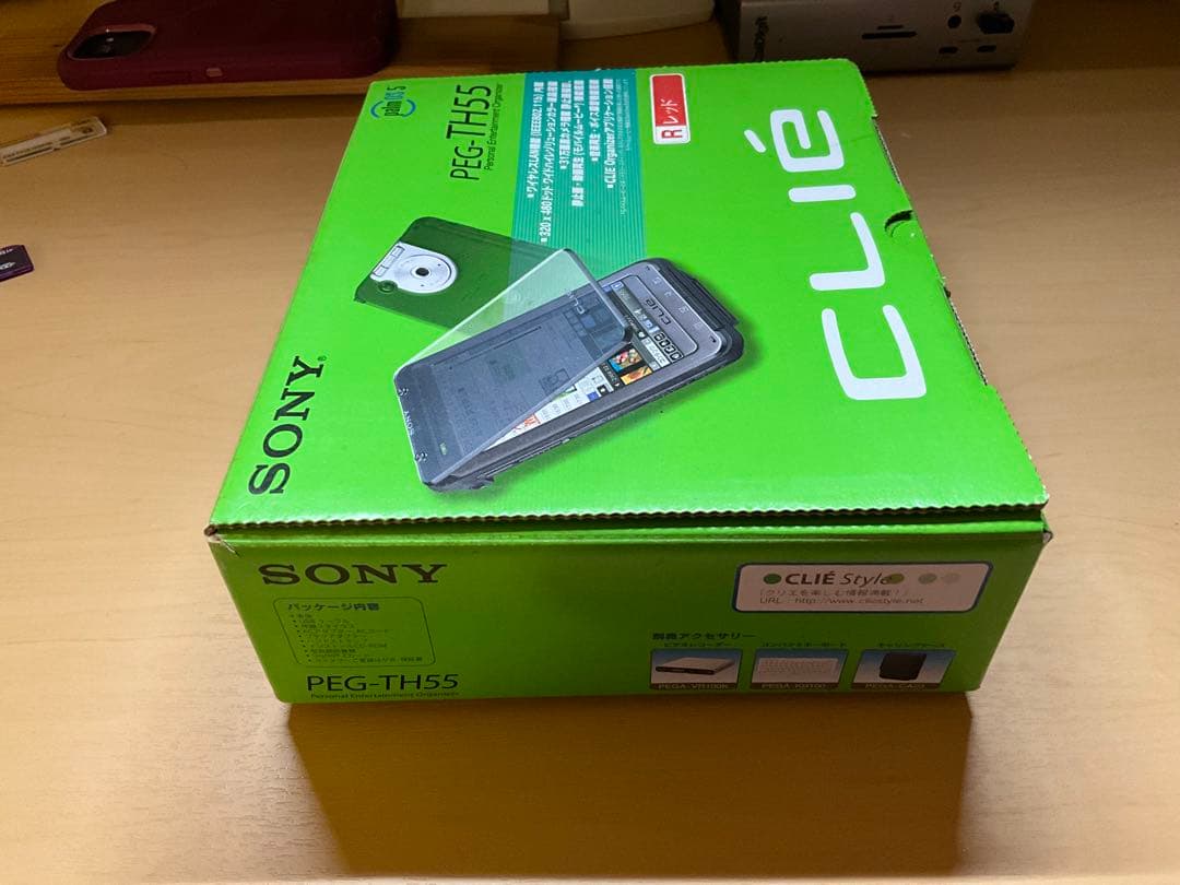 SONY CLIE PEG-TH55 レッド 動作品 付属品完備 MS付き