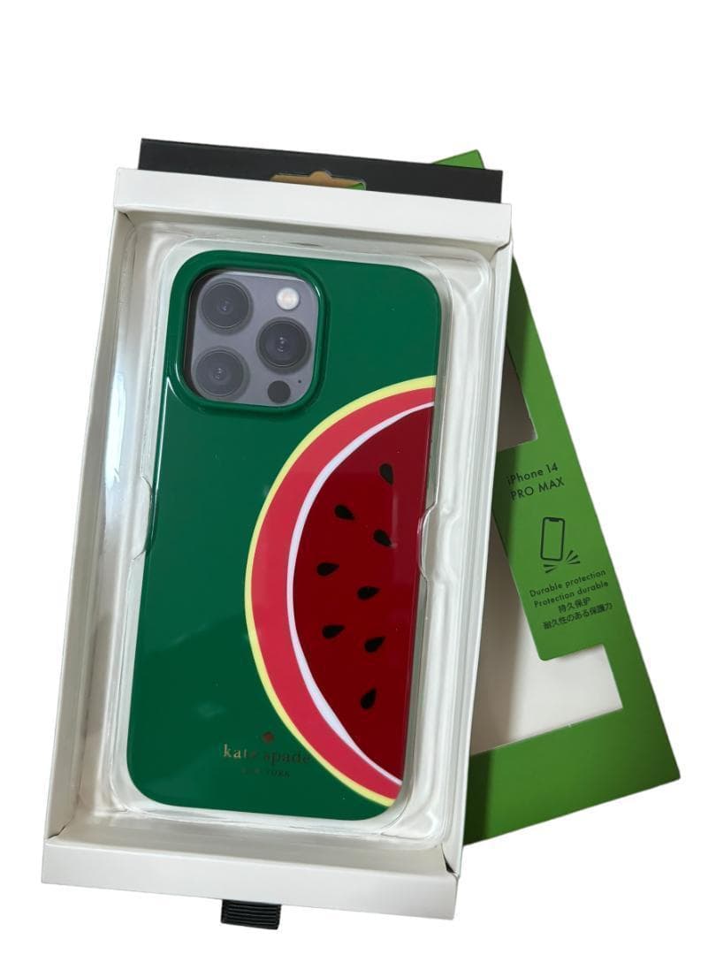 新品★ケイトスペード iphone14 promax ケース ウォーターメロン