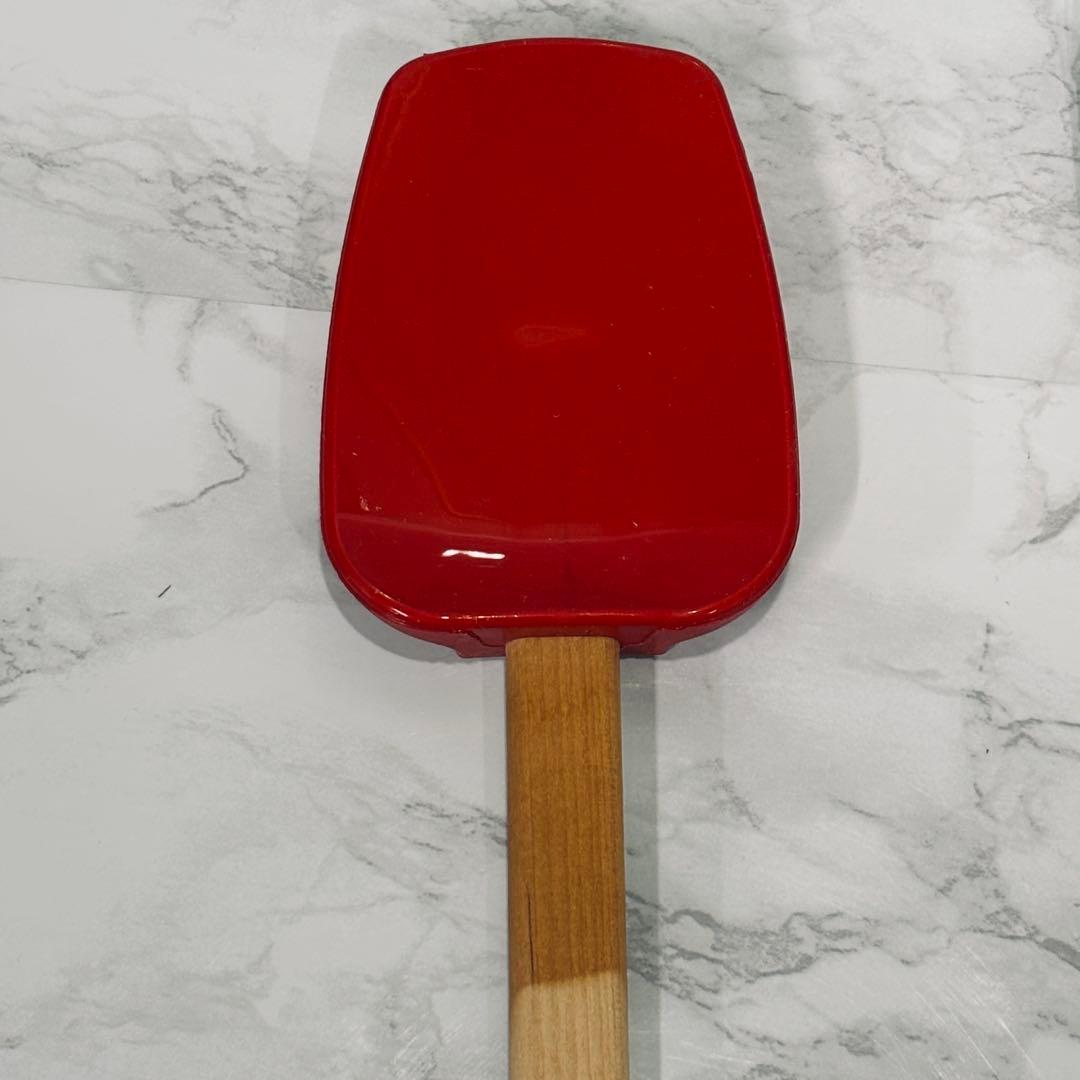 ル・クルーゼ シリコンスパチュラ 木柄 5本セット 調理器具 未使用含む