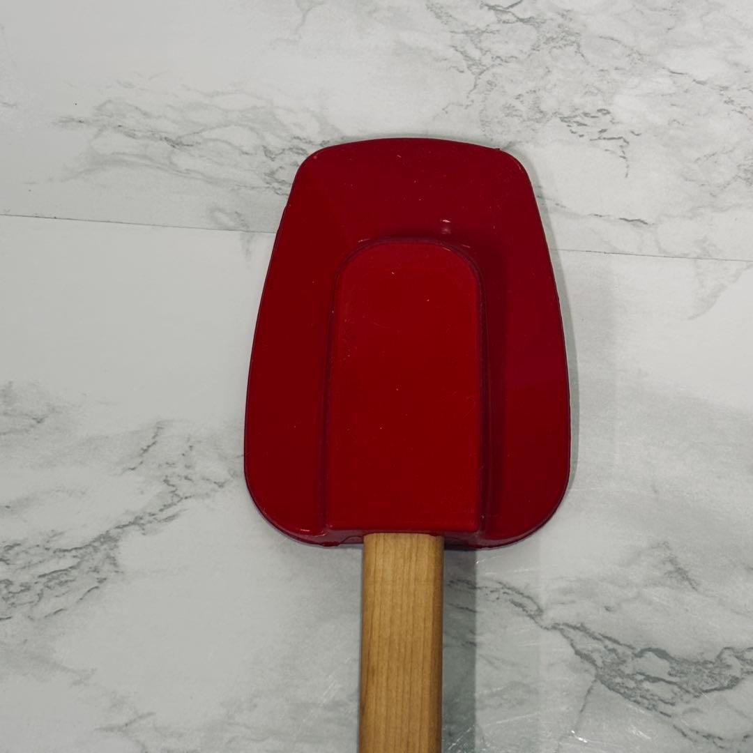 ル・クルーゼ シリコンスパチュラ 木柄 5本セット 調理器具 未使用含む