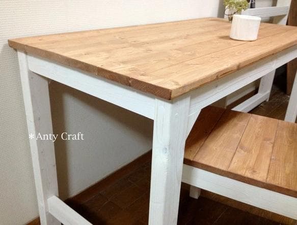 【引取可能】作業台 キッチン台 PC台 幅110cm LO/W 完成品