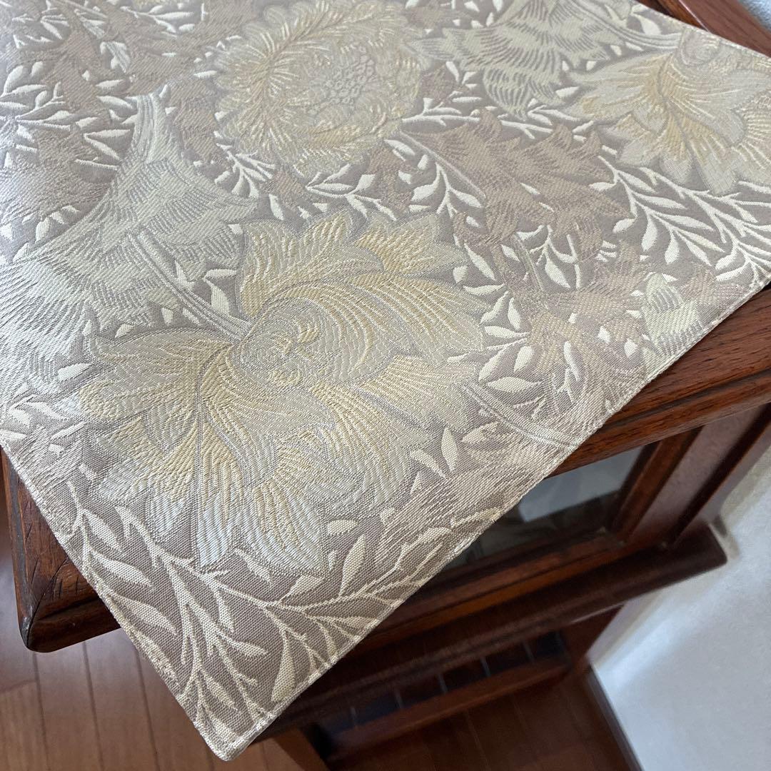 もも　エプロン　リネン51 ウィリアムモリステーブルセンター