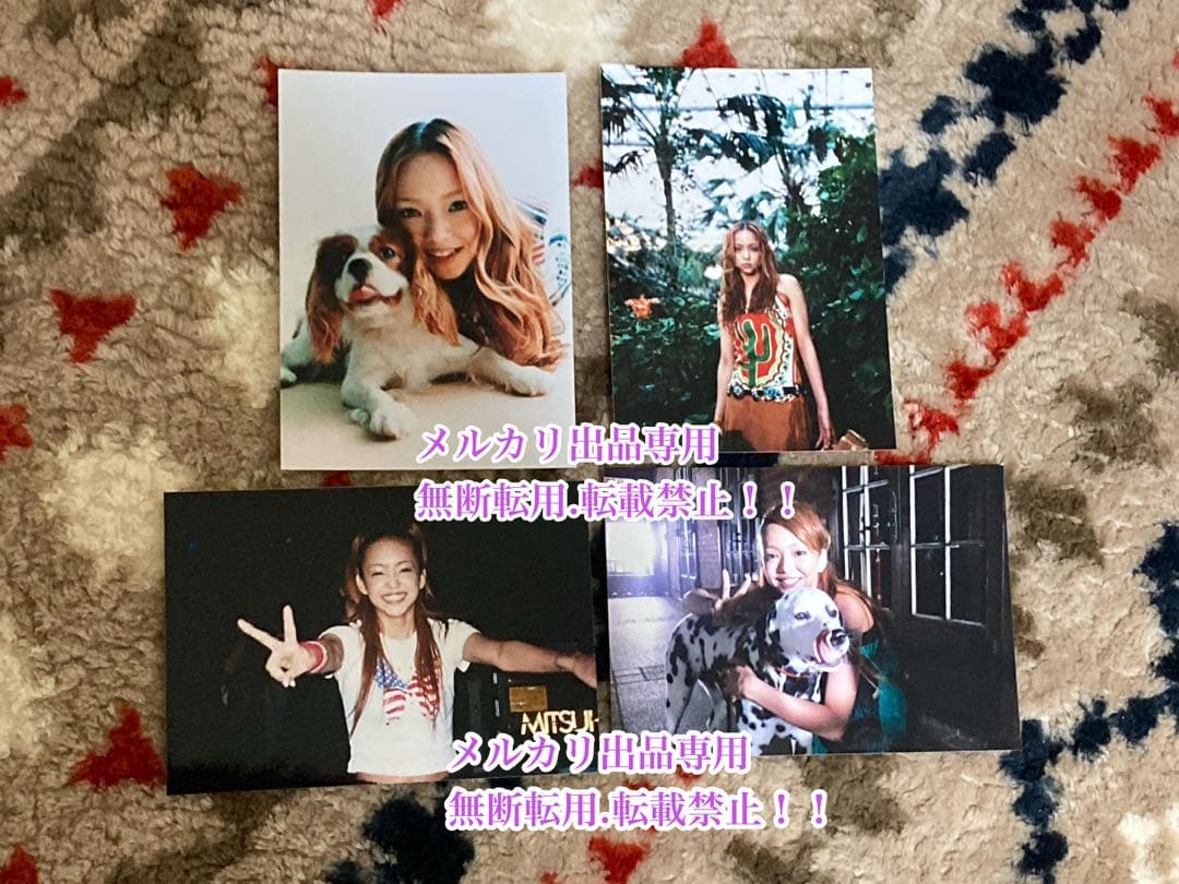 値下げ　超美品　レア　本物　安室ちゃん公式グッズ写真４枚＋ニュースペーパーセット