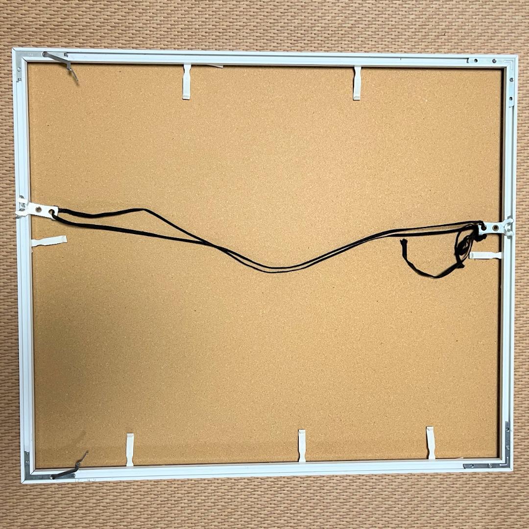 uc-75　雪だるまの写真＆ホワイトフレーム