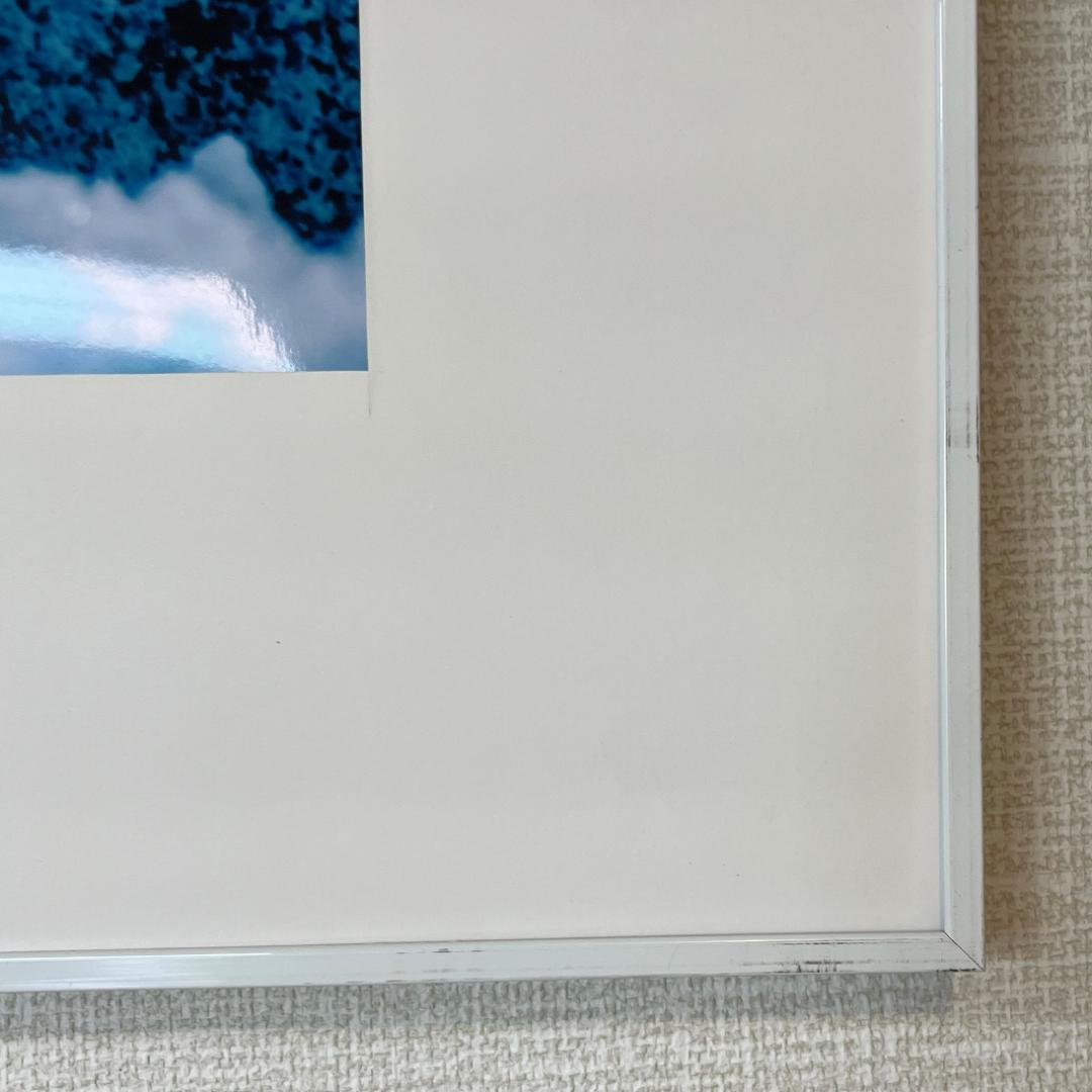 uc-75　雪だるまの写真＆ホワイトフレーム