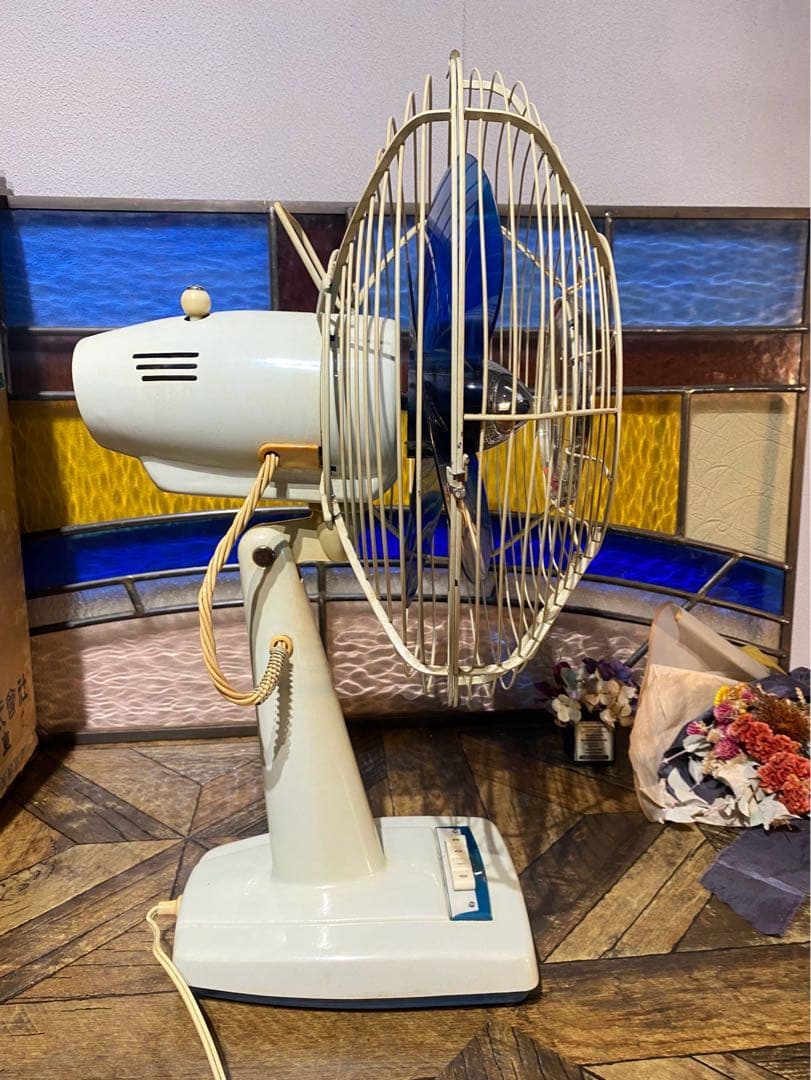 希少 川崎 扇風機 アンティーク インテリア 昭和レトロ 当時物 ビンテージ