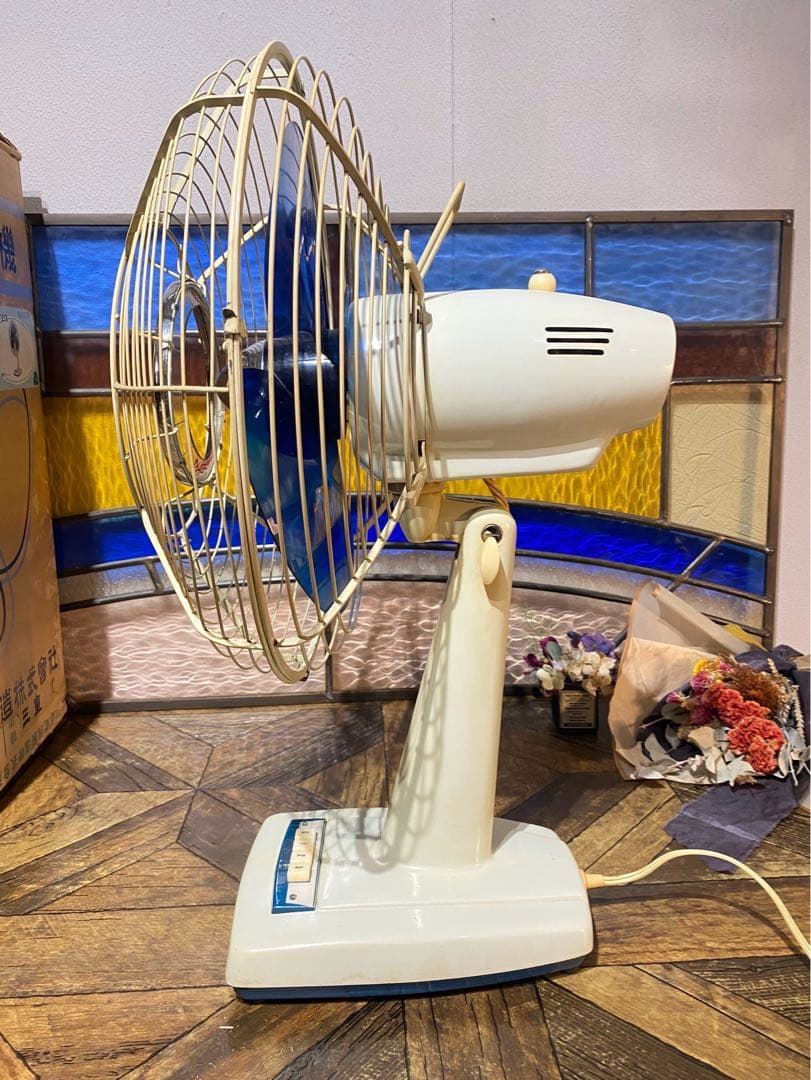 希少 川崎 扇風機 アンティーク インテリア 昭和レトロ 当時物 ビンテージ