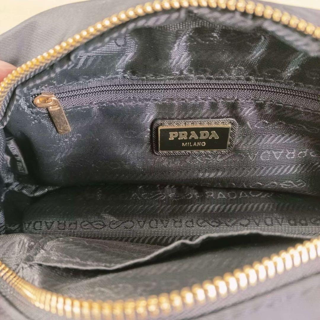 PRADA ノベルティ ブラック ショルダーバック ナイロン prd5