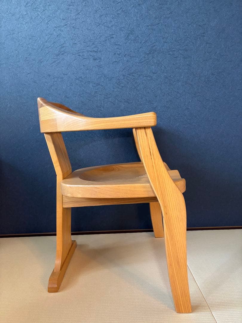ナチュラルウッドアームチェア 大川家具　1脚