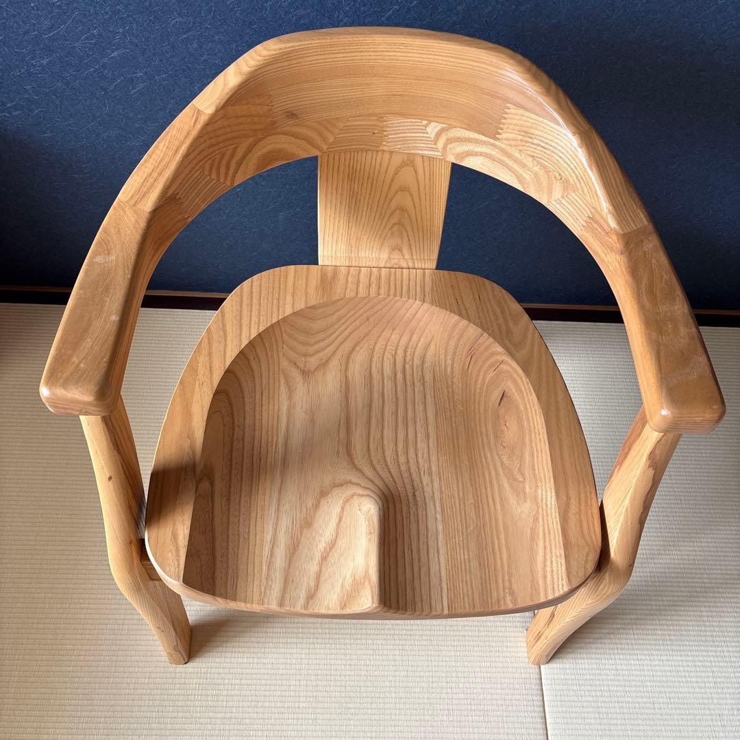 ナチュラルウッドアームチェア 大川家具　1脚