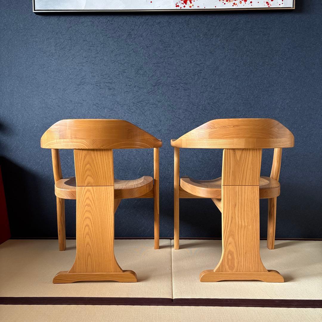ナチュラルウッドアームチェア 大川家具　1脚