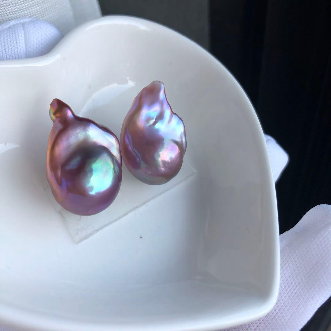 Sランク　本真珠　淡水バロックパール　ピアス　オーダー確認ページ