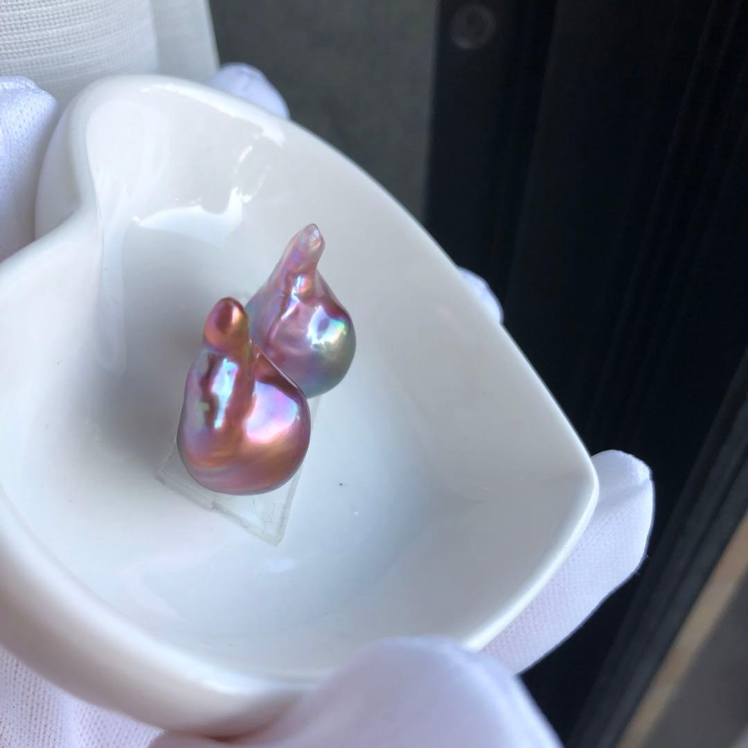 Sランク　本真珠　淡水バロックパール　ピアス　オーダー確認ページ