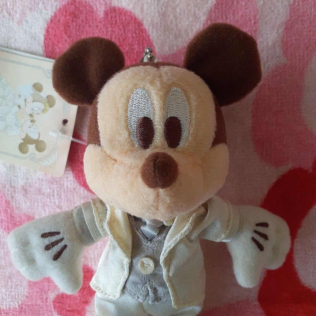 【値下げ】ウェディング　ミッキーマウス　ミニー　ぬいぐるみバッジ　ディズニー