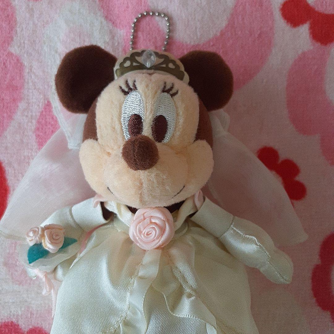 【値下げ】ウェディング　ミッキーマウス　ミニー　ぬいぐるみバッジ　ディズニー