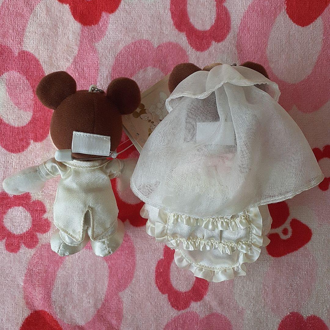 【値下げ】ウェディング　ミッキーマウス　ミニー　ぬいぐるみバッジ　ディズニー