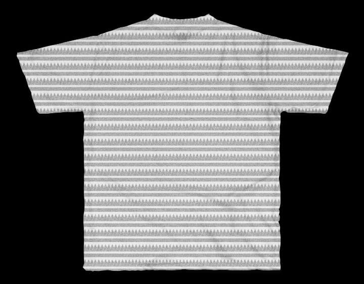 ぎざぎざ柄 フルグラフィックTシャツ