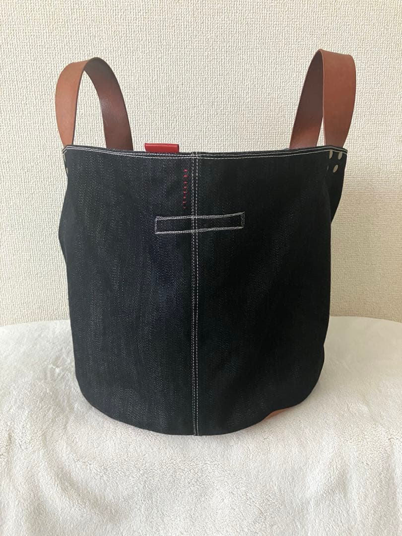大人気ハンドメイド作家さん 大人シンプルデニムバッグ