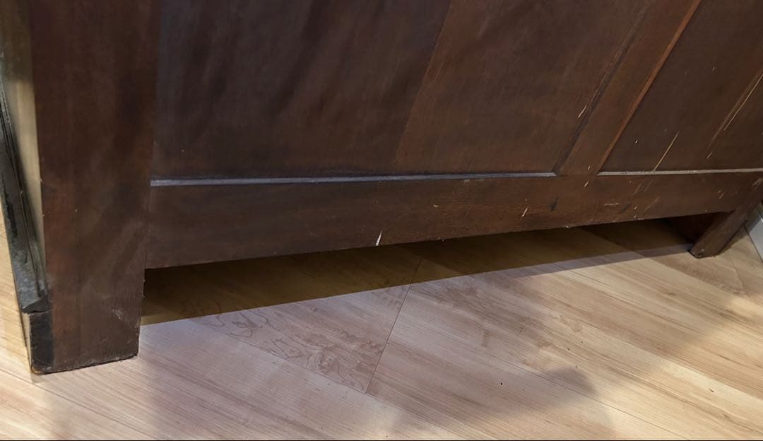 ヴィンテージ ウッド キャビネット フランス ヨーロッパアンティーク食器棚ユーロ