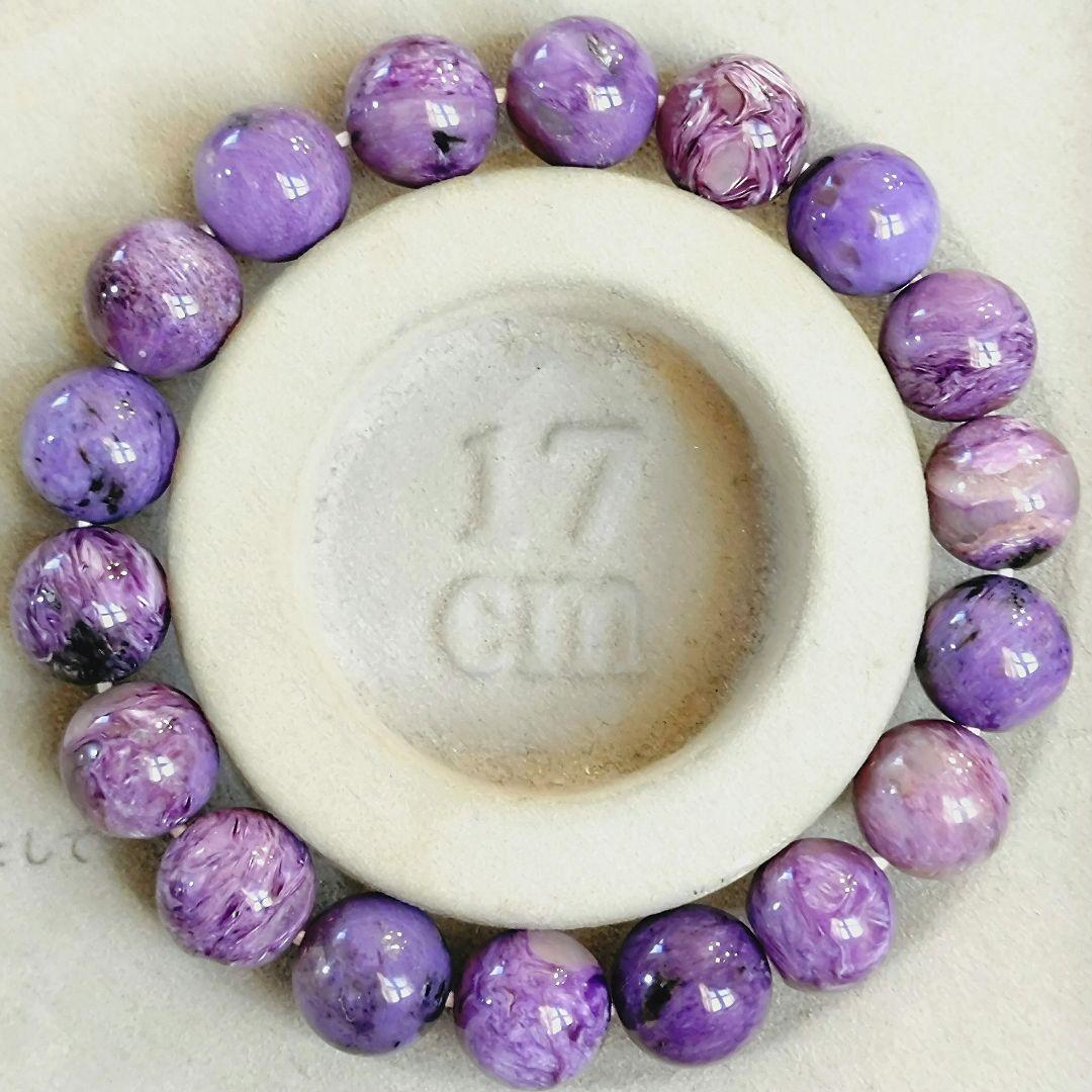 ★チャロアイト 11~12ミリ珠 ブレスレットF(SA)