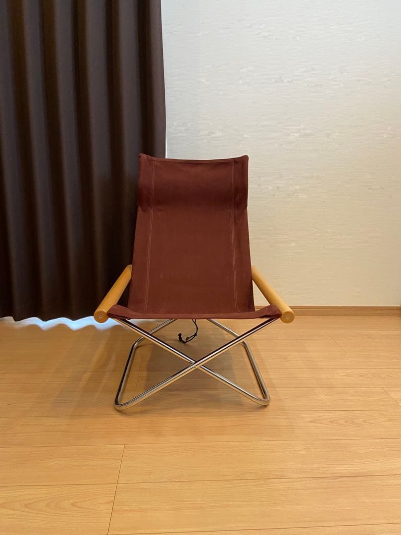 Nychair X ニーチェアエックス+オットマン　ナチュラル×バーガンディ