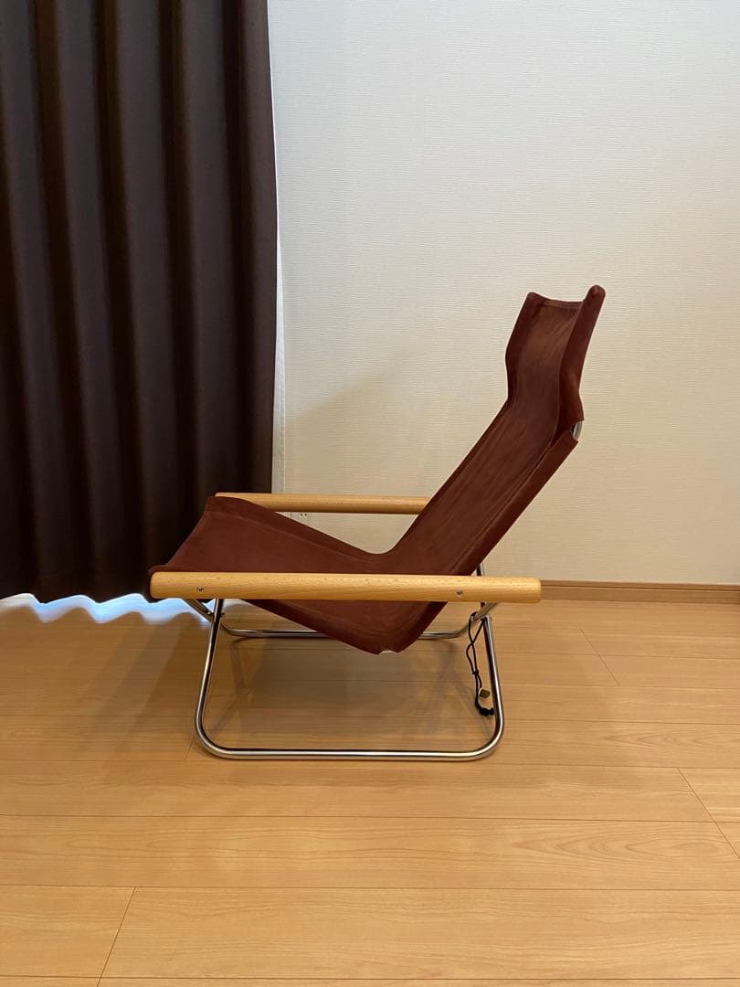 Nychair X ニーチェアエックス+オットマン　ナチュラル×バーガンディ