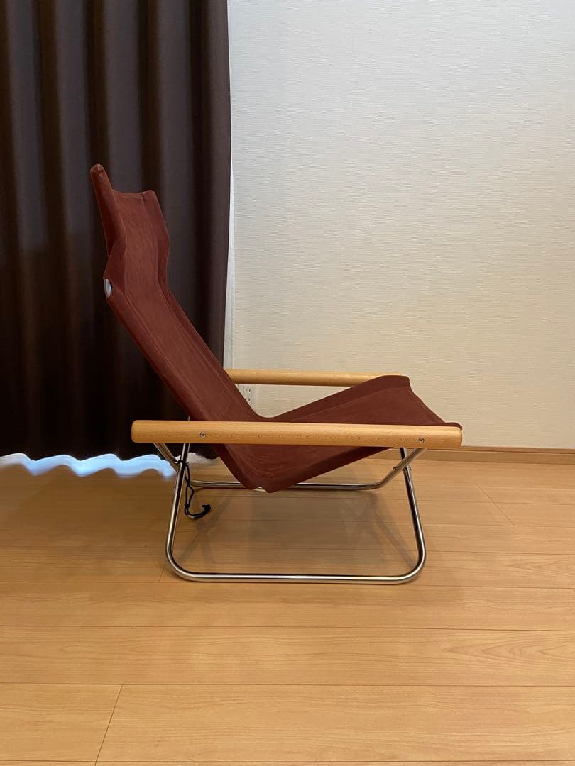 Nychair X ニーチェアエックス+オットマン　ナチュラル×バーガンディ