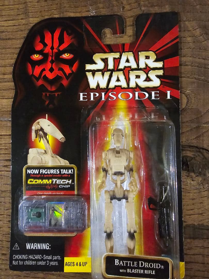 スターウォーズエピソードⅠ　バトルドロイド　4種　コムテックチップ