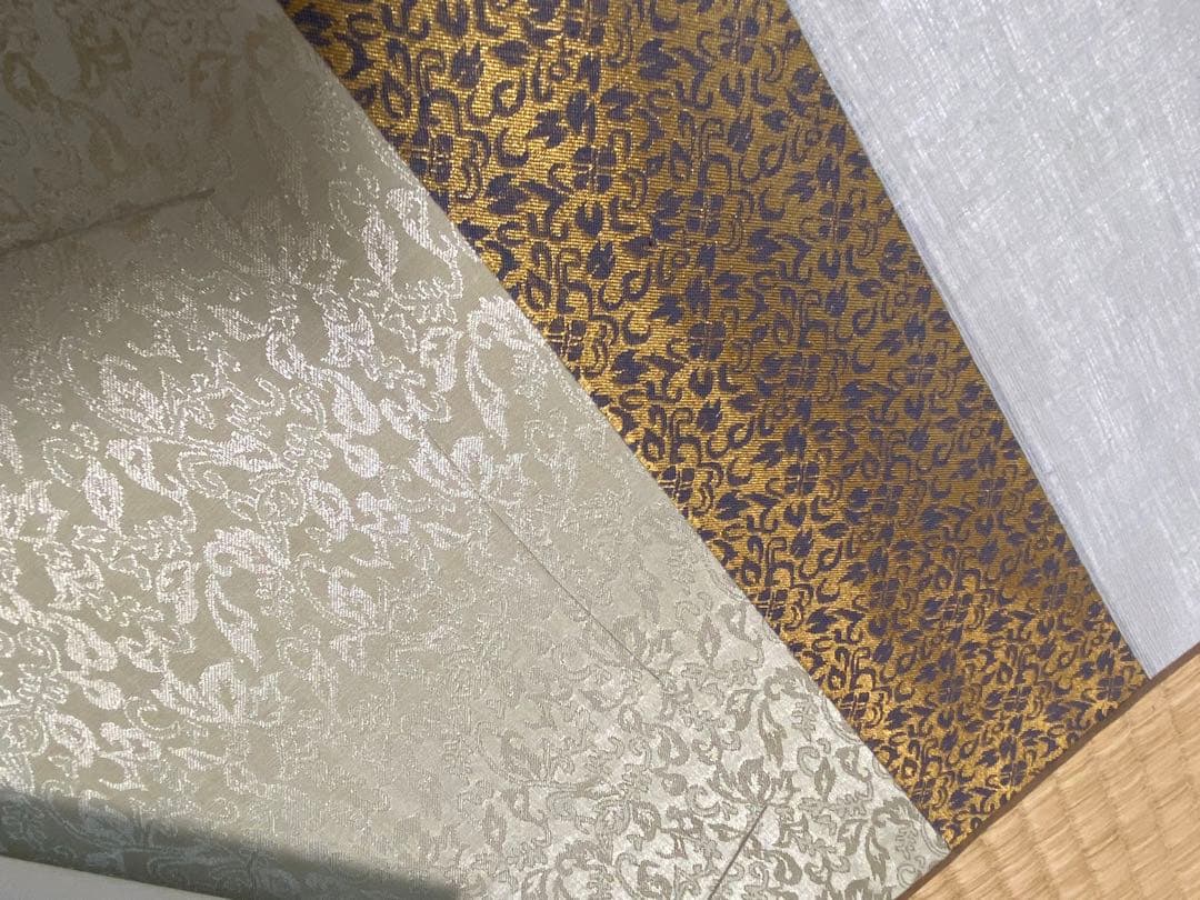 未使用保管品 色紙掛け軸 朝顔 青辰 美術品 装飾