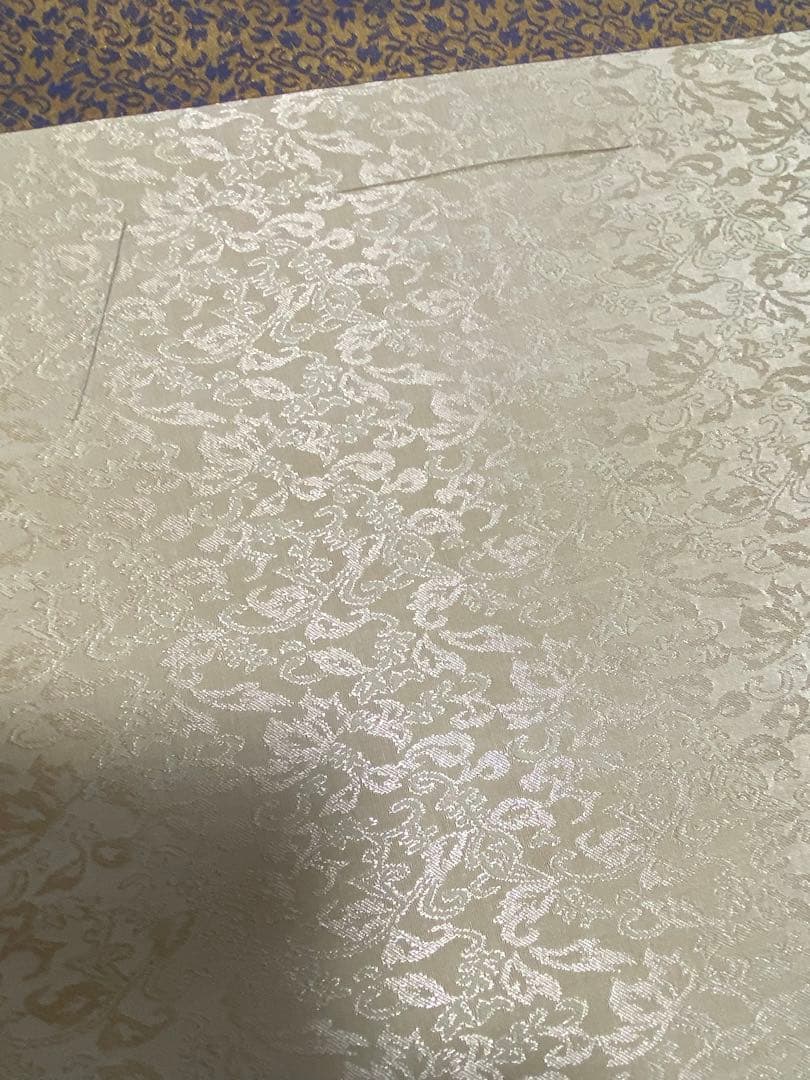 未使用保管品 色紙掛け軸 朝顔 青辰 美術品 装飾