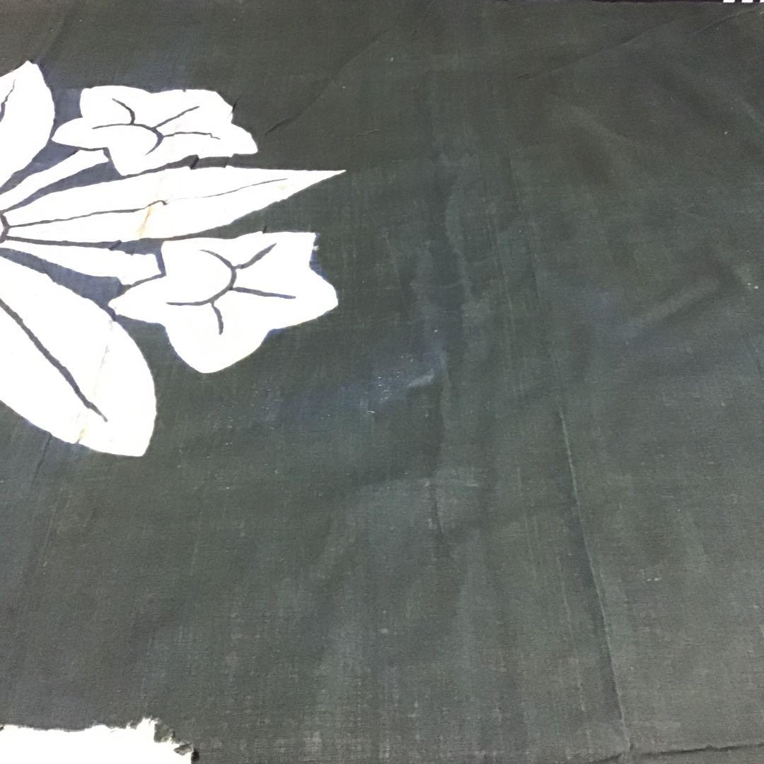 古布油単４枚繋がり濃緑布地、Ａ２３