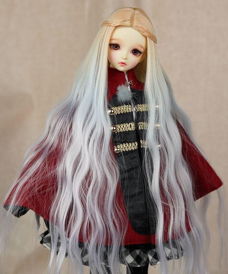 AS139 BJD 1/3 人形 ドール　用ウィッグ カツラ 耐熱 ハンドメイド