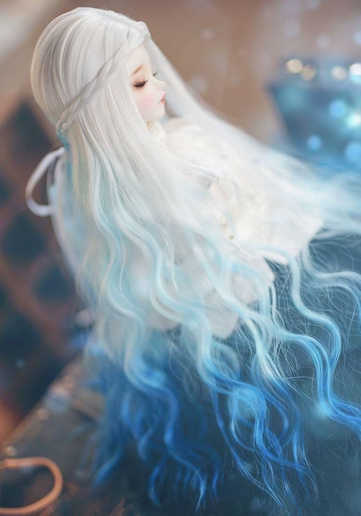 AS139 BJD 1/3 人形 ドール　用ウィッグ カツラ 耐熱 ハンドメイド