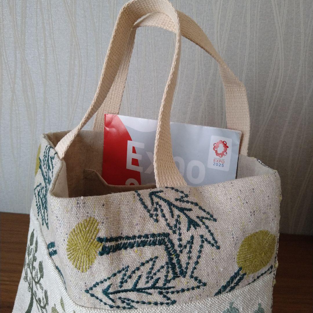週末限定❣ 万博のお供に❁お散歩サブバッグ☆ミナペルホネンハンドメイド