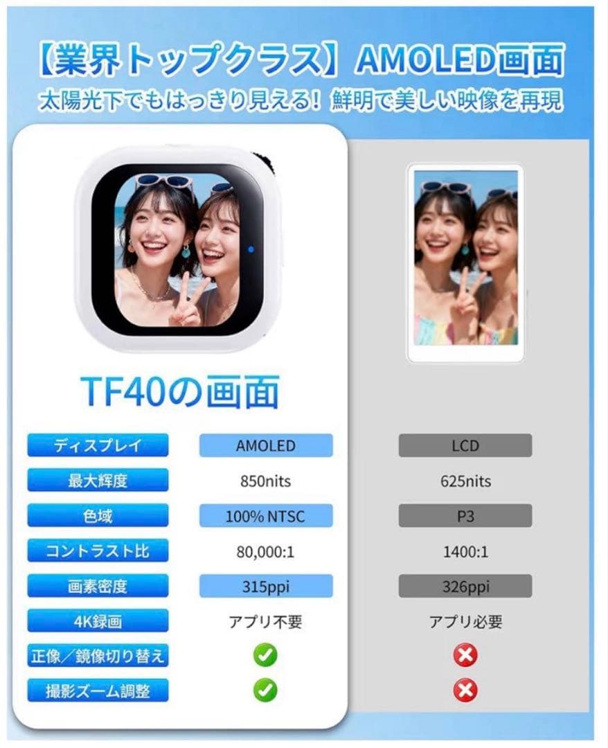 スマホ用自撮りモニターmini外カメラ自撮りモニターじどりモニター自撮りカメラ