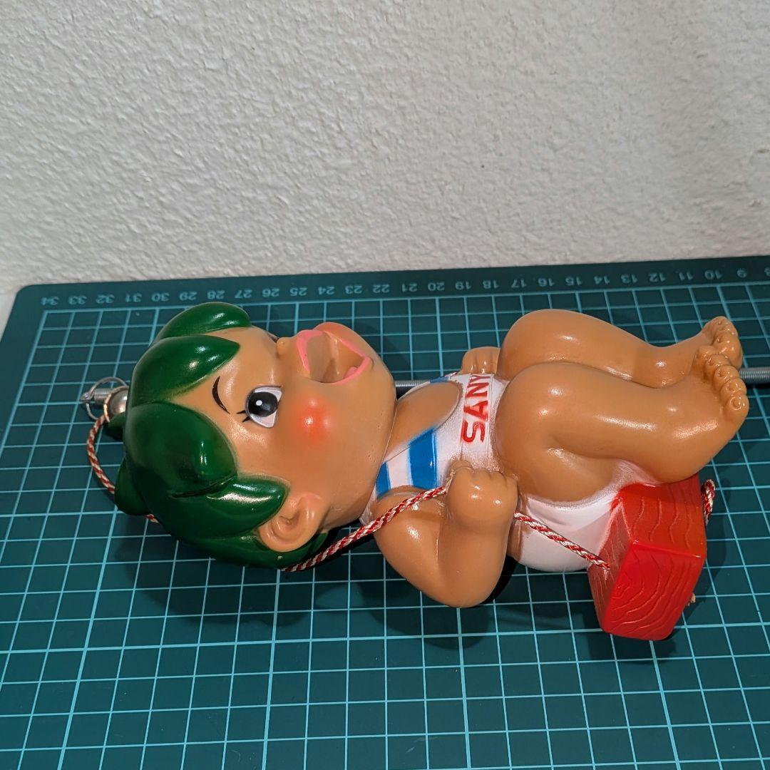 レトロ　SANYO サンヨー 健ちゃんモビールソフビ人形 貯金箱
