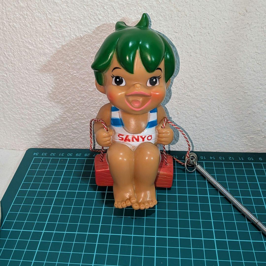 レトロ　SANYO サンヨー 健ちゃんモビールソフビ人形 貯金箱