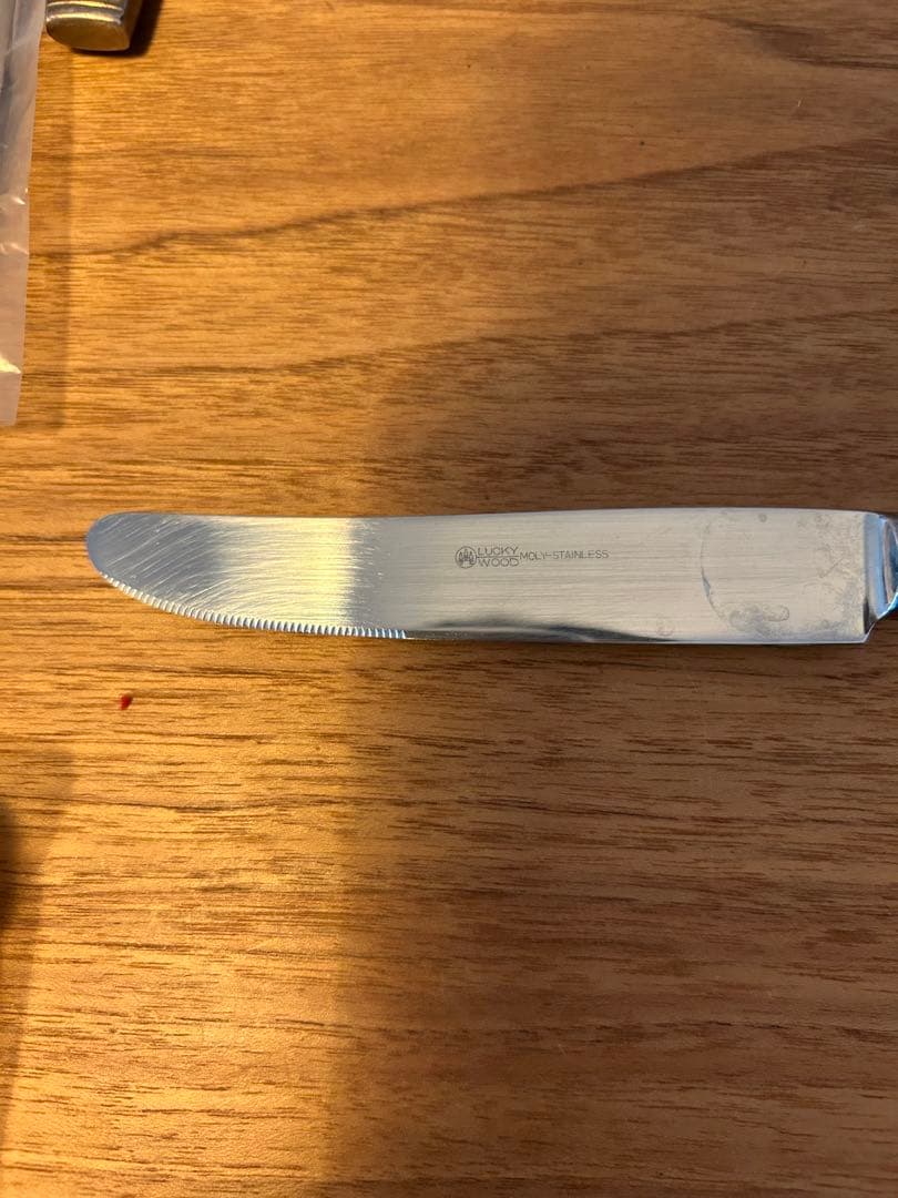 昭和レトロ ラッキーウッド ニッケルシルバー カトラリーセット