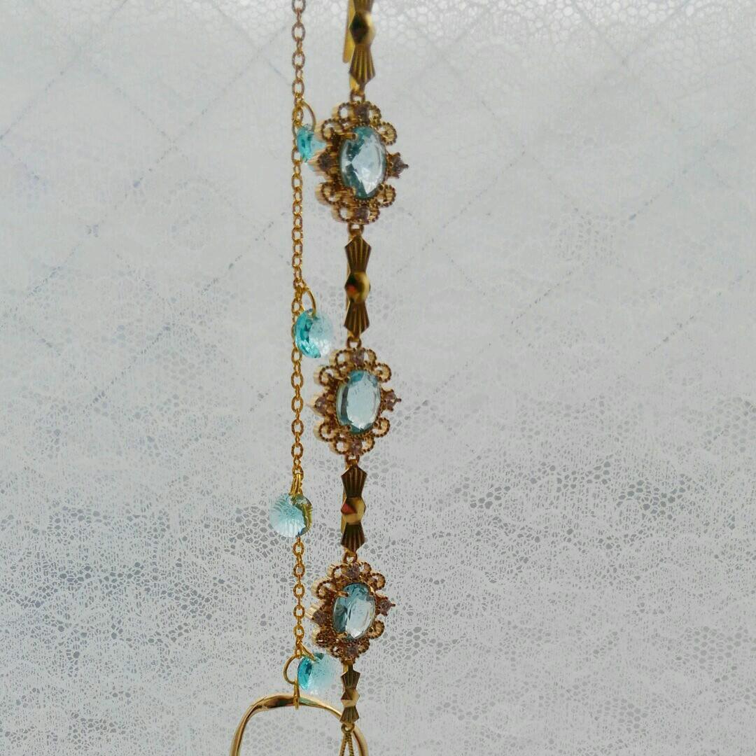 サンキャッチャー♡ハンドメイド「アイスブルー♡スワロ入り✧︎」