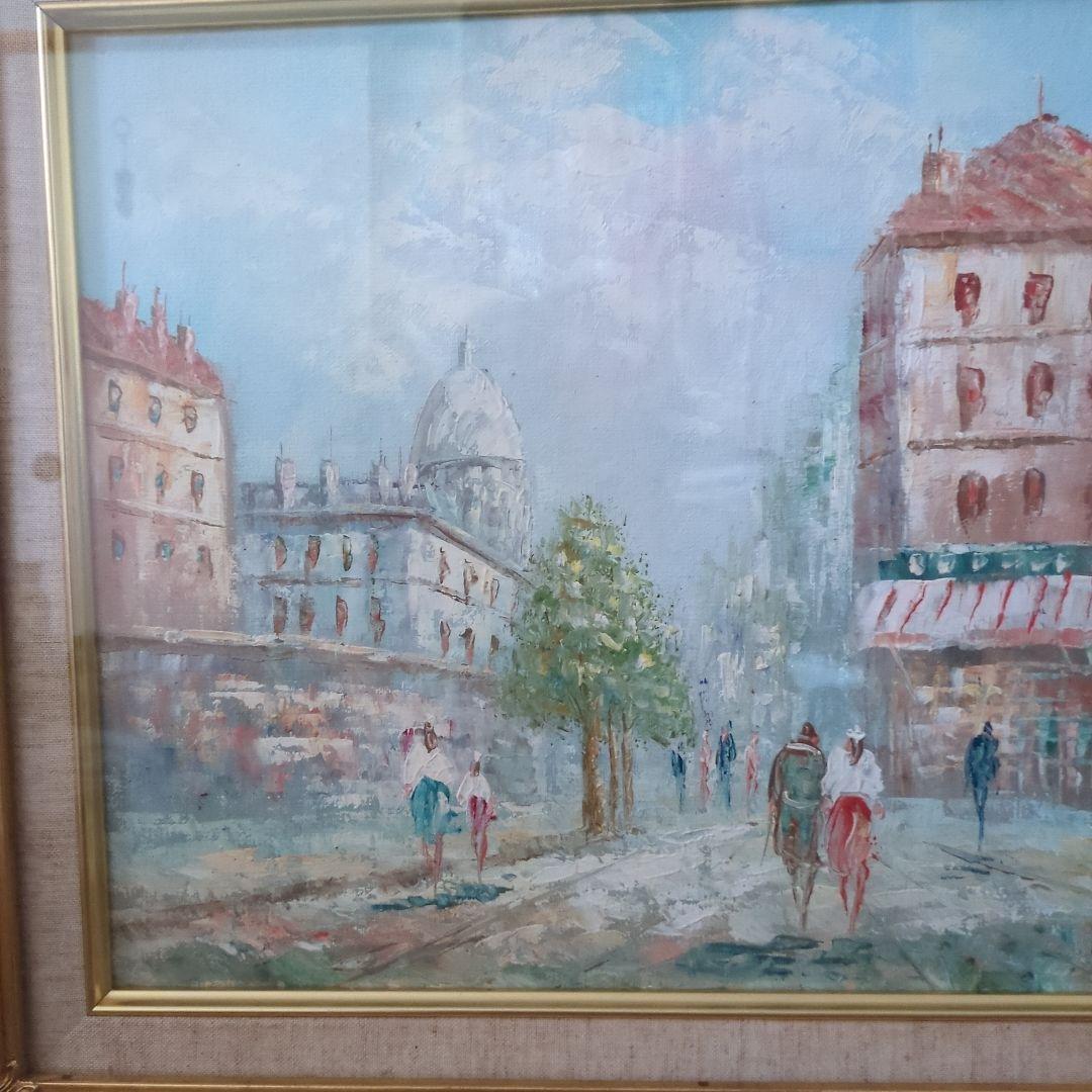 巴里のアンニュイ風景　レトロ豪華額縁