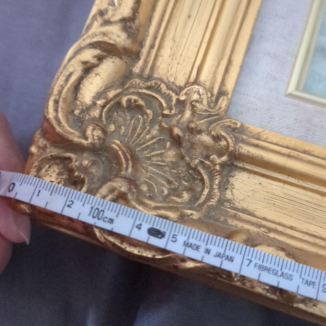 巴里のアンニュイ風景　レトロ豪華額縁