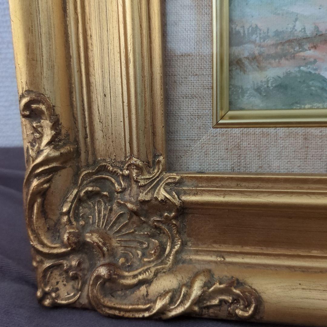 巴里のアンニュイ風景　レトロ豪華額縁