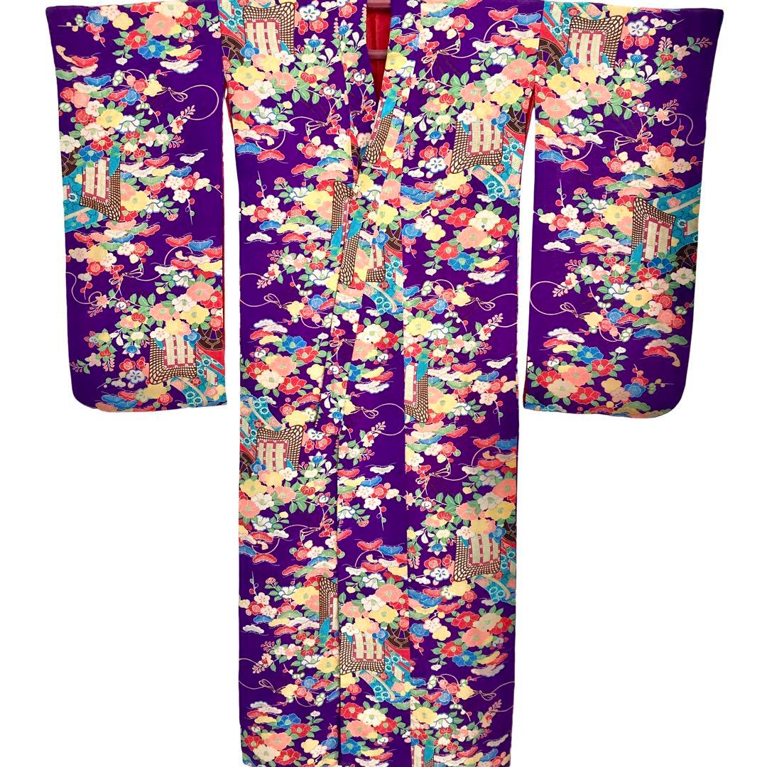 ★レトロ　ジュニア　アンティーク着物　大正ロマン　袴　七五三　十三詣り　NO2