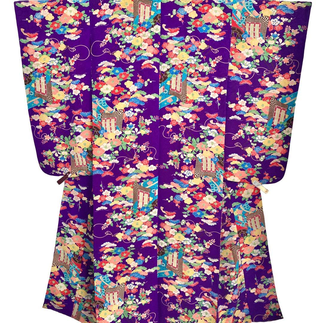 ★レトロ　ジュニア　アンティーク着物　大正ロマン　袴　七五三　十三詣り　NO2